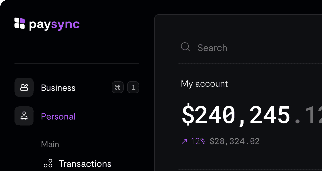 upcoming payments tablet view